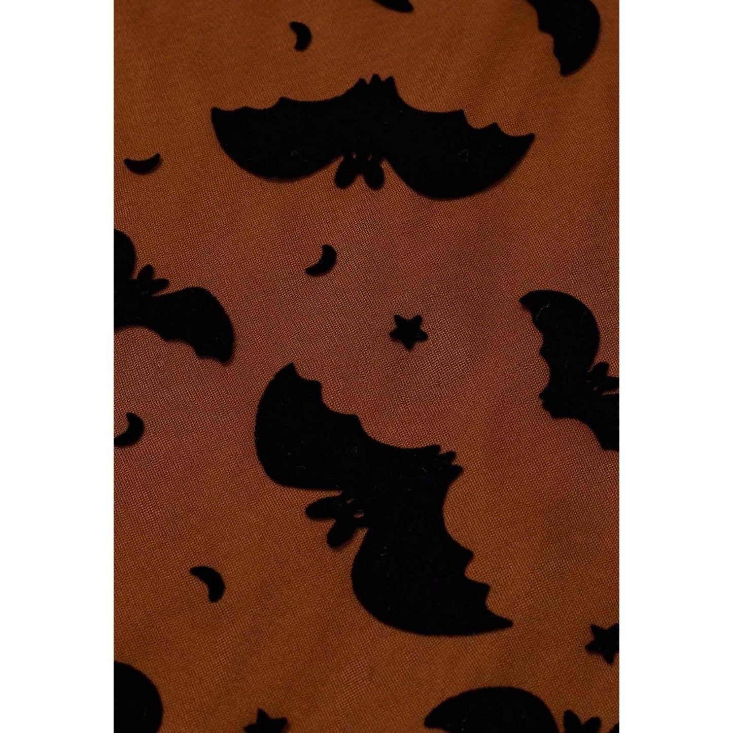 CHICWISH Women's Pumpkin Tulle Tutu Skirt Velvet Bats Elastic Waist Halloween Party Layered Mesh Midi Skirt Halloween Costumes