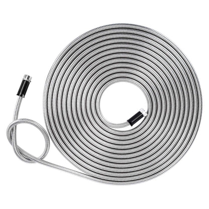 Beaulife Metal Garden Hose 50 ft Flexible No Kink Lightweight RV Drinking Water Hose Extension Leader Hose Heavy Duty Outdoor