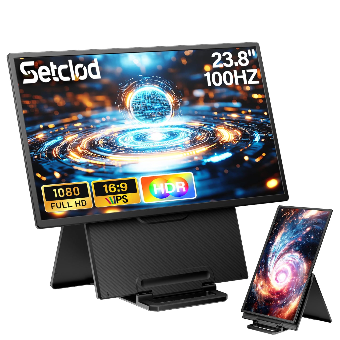 Laptop Screen Extender 0.17" Ultra-Thin, 14.2" FHD 1080P IPS Portable Monitor for Laptop, Dual Screen Travel Monitor Extender Suitable for 13"-17.3" Plug & Play for Windows/Mac/Android/Switch/PS-5