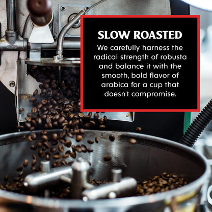 Death Wish Coffee, Organic and Fair Trade Dark Roast Ground Coffee, 16 oz