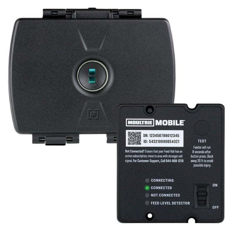 Moultrie Feed Hub - Cellular Upgrade Kit for Spin Cast Feeders - Program and Monitor Hopper and Battery Levels from Your Phone