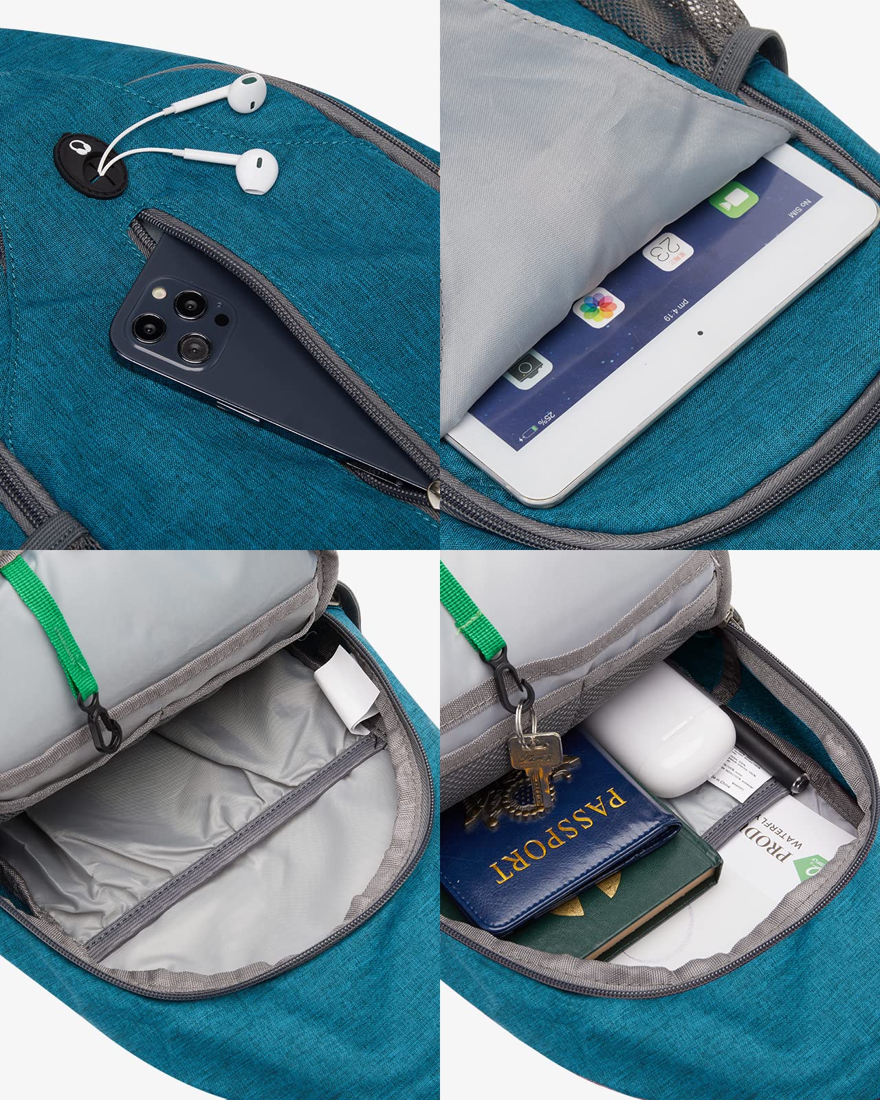 Waterfly Sling Bag Backpack Shoulder Crossbody Bag Chest Bags Hiking Casual Daypack for Men Women