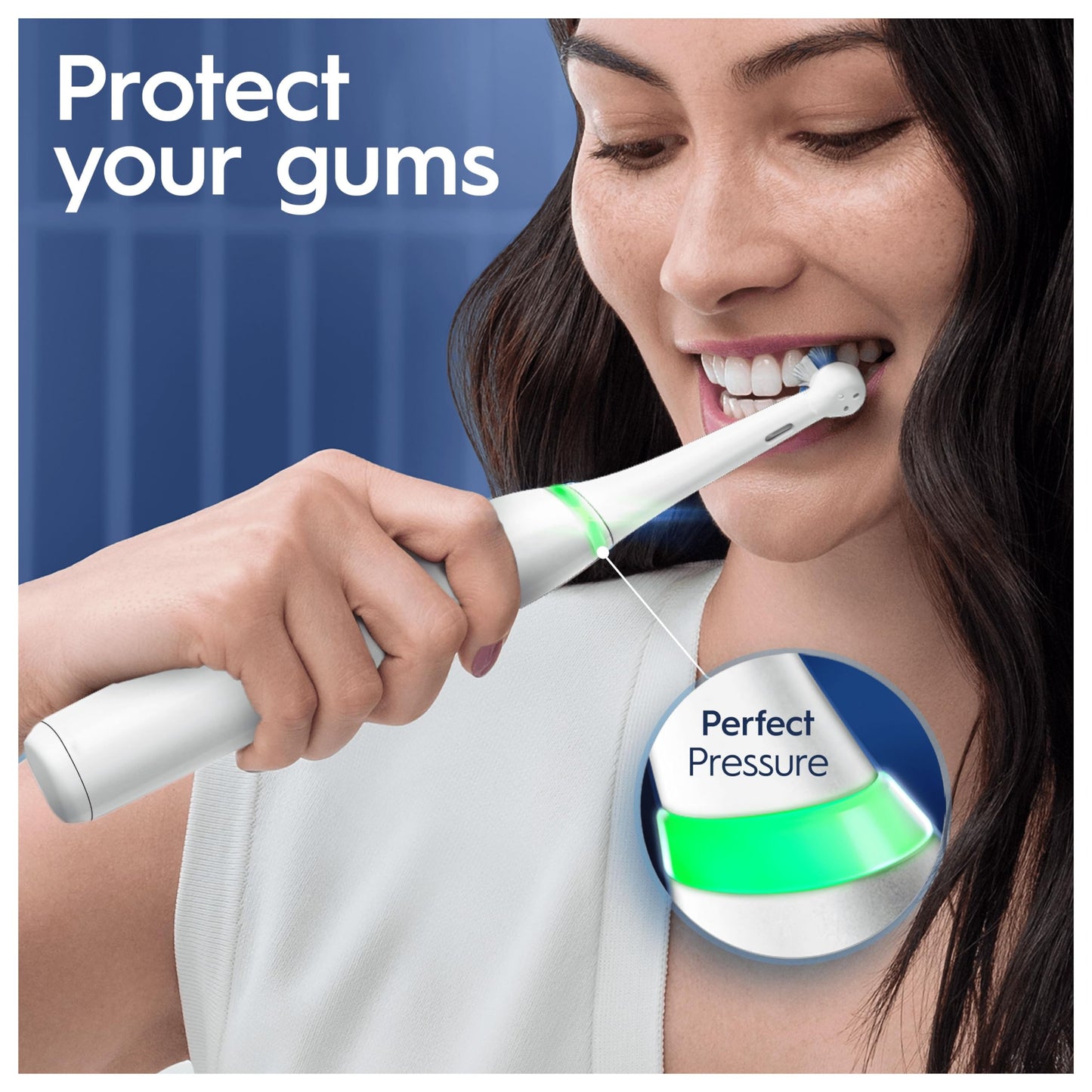 Oral-B iO8 Electric Toothbrushes For Adults, App Connected Handle, 1 Toothbrush Head & Travel Case, 6 Modes with Teeth Whitening, 2 Pin UK Plug, White