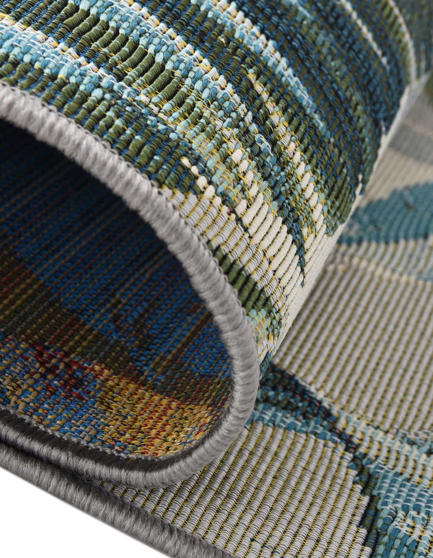 Unique Loom Outdoor Botanical Collection Area Rug - Kula (3' 3" x 5' 3" Rectangle, Multi/ Gray)