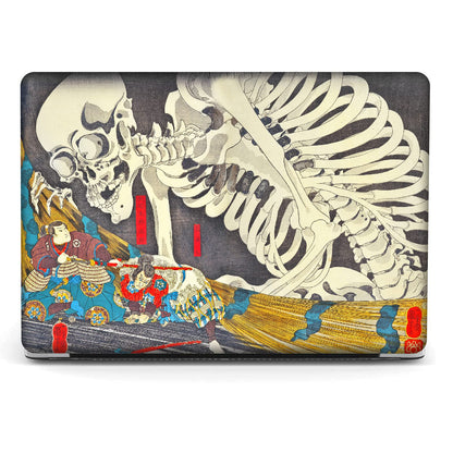Compatible with MacBook Air 13 inch Art Case Skin, 2022, 2021, 2020-2018 Release A2179/A2337 M1 with Touch ID Colorful with Keyboard Cover & Screen Protector (The Skeleton Specter by Kuniyoshi)