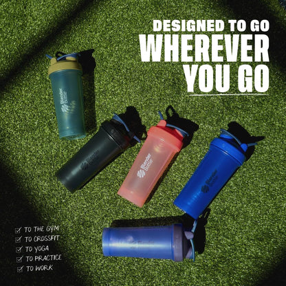 BlenderBottle Classic V2 Shaker Bottle Perfect for Protein Shakes and Pre Workout, 20-Ounce, Clear/Black