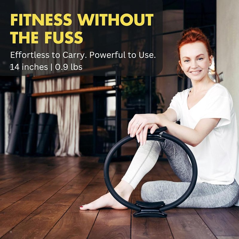 ProBody Pilates Fitness Circle - 14-Inch Ring for Toning Inner Thighs, Arms & Core