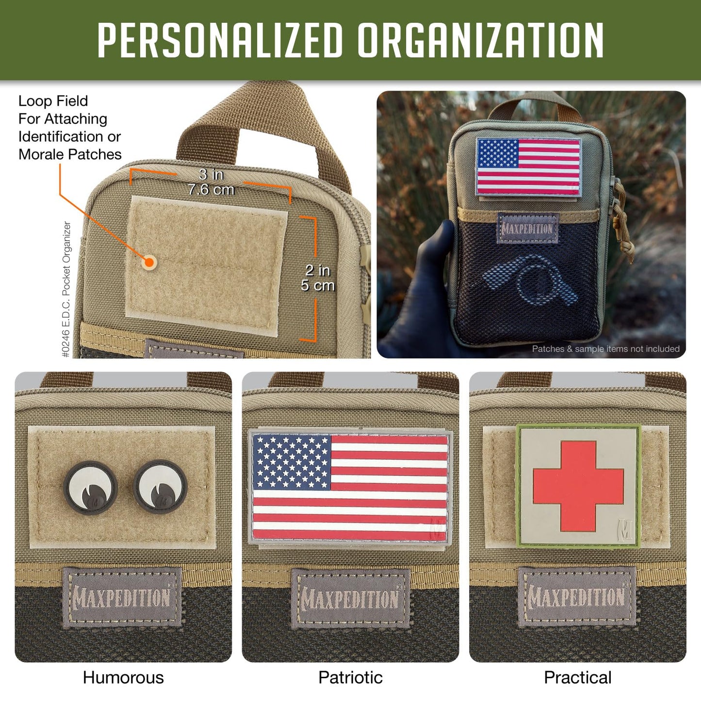 Maxpedition E.D.C. Pocket Organizer (Khaki)
