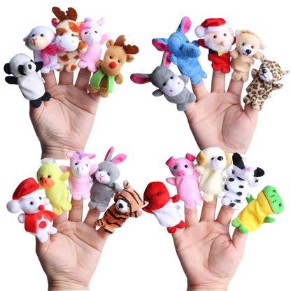 JOYIN Christmas Advent Calendar 2025 with Finger Puppets,24 Days Christmas Countdown Advent Calendar with Plush Animal Finger Puppets for Girls Kids Party Favors,Classroom Prizes Xmas Party Favor Gift