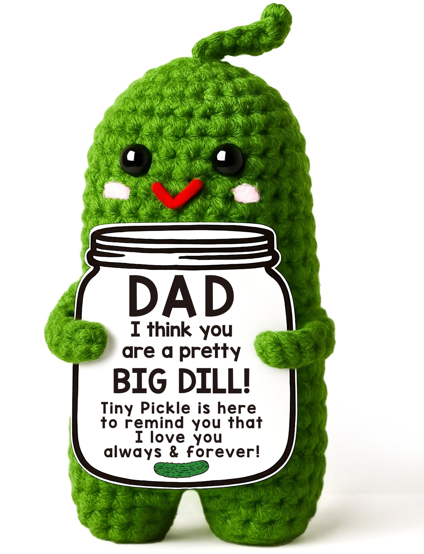 Valentines Day Gifts for Him Her Boyfriend Girlfriend, Handmade Crochet Pickle Valentines Gifts for Wife Husband, I Love You Birthday Gift To My Love Wedding Anniversary Romantic Gift for Couples