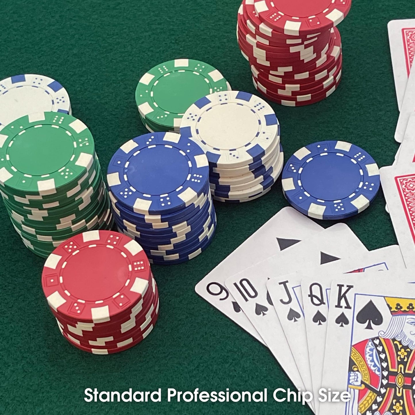 CHH Poker Casino Dice Style Chips Set (100 Piece), 11.5 gm