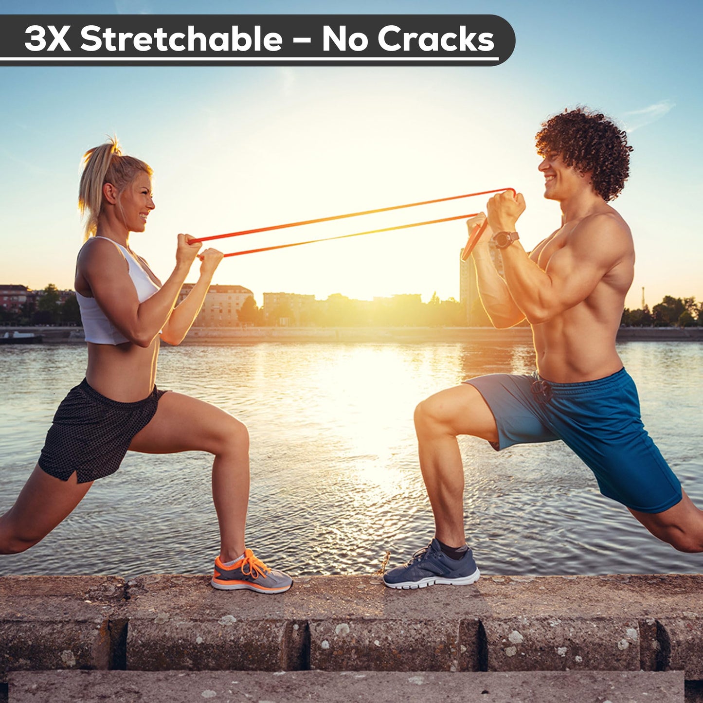 Bionix Resistance Bands - Pull Up Assistance Bands Set for Calisthenics, Muscle Toning, Yoga, Strength Training, Powerlifting Equipment- Stretch Bands for Exercise- Gym Fitness Bands for Men and Women