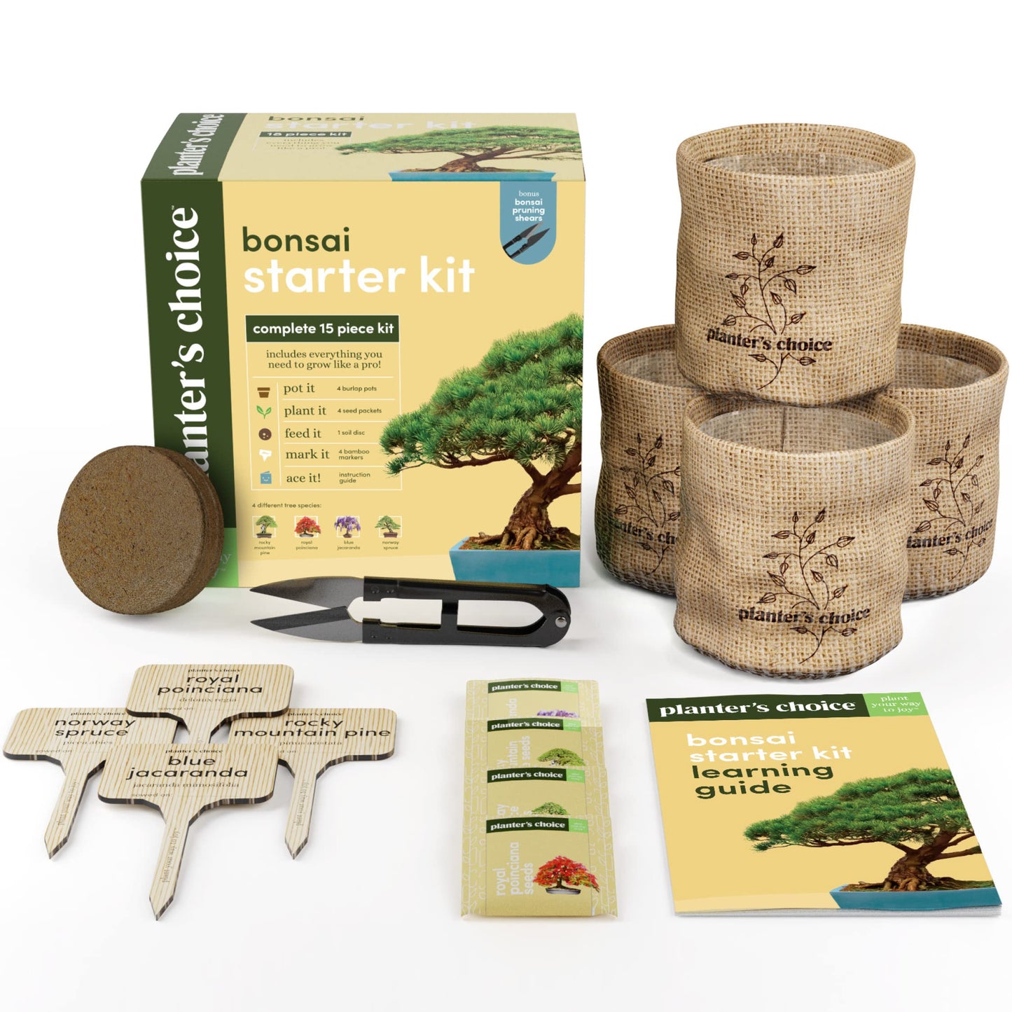 Bonsai Starter Kit - Gardening Easter Gift for Women & Men - Bonsai Tree Growing Garden Crafts Hobby Kits for Adults, Unique DIY Hobbies for Plant Lovers - Unusual Christmas Gifts Ideas