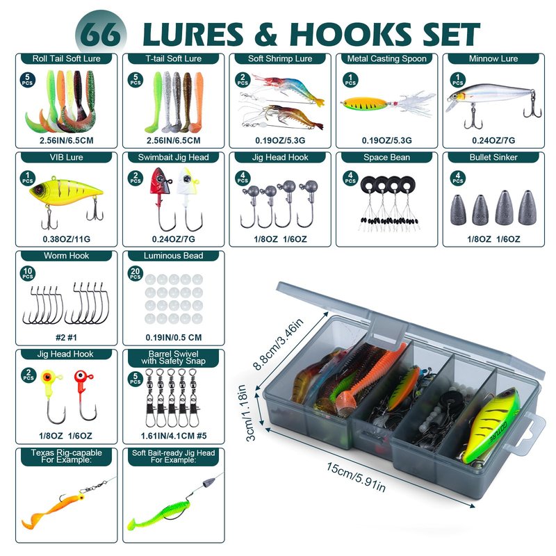 Goture Fishing Rod and Reel Combo - Green Telescoping Fishing Pole Portable Travel Kit with Carrier Bag for Freshwater Saltwater 6FT