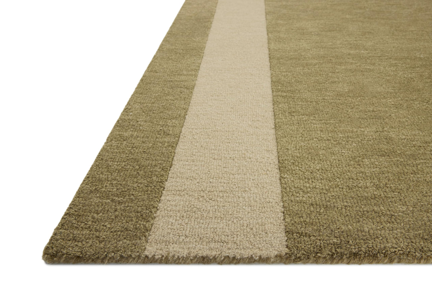 Loloi Leanne Ford Craven Collection CVN-01 Light Olive/Oatmeal 9'-3" x 13' Area Rug Geometrical, Patterned, Neutral, Living Room, Bedroom, Dining Room