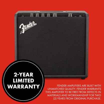 Fender Mustang LT25 Guitar Amp, 25-Watt Combo Amp, with 2-Year Warranty, 30 Preset Effects with USB Audio Interface for Recording