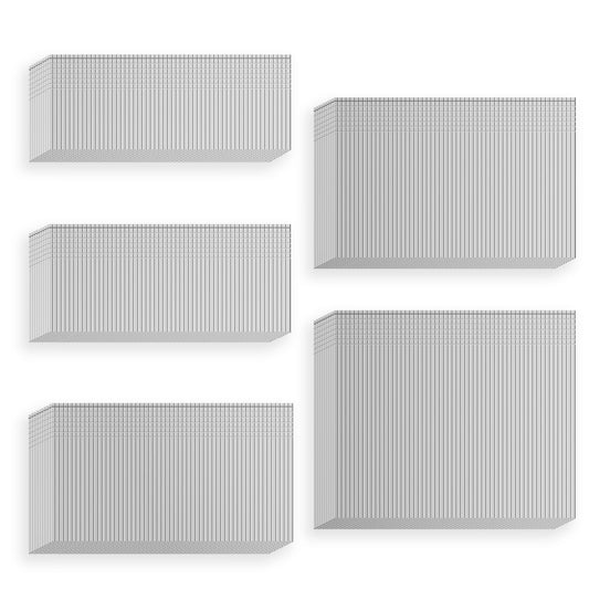 5000 Count 16 Gauge Finish Nails Total (1-1/4, 1-1/2, 1-3/4, 2, 2-1/2" 1000 Per Size) Galvanized Finish Processing Nails Suitable for Most Brand of 16 Gauge Pneumatic and Electric Brad Nailer