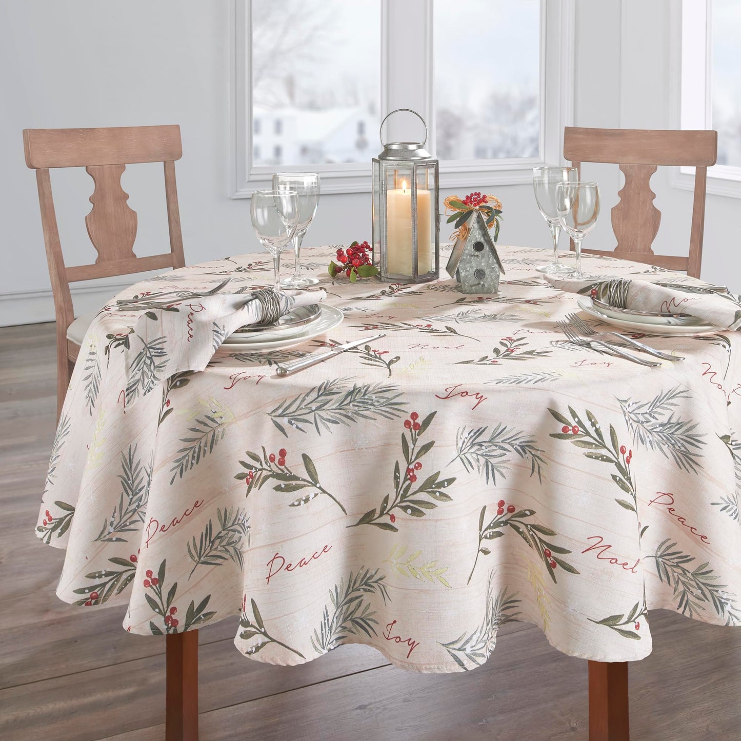 Elrene Tablecloth, 91292MLT, Multi, 60" x 84" Oval