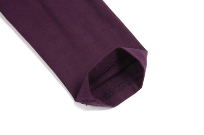 Aphratti Women's Long Sleeve Peter Pan Collar A-Line Fit and Flare Skater Dress Casual Fall Halloween Costumes Adult Purple Large