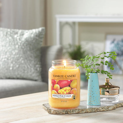 Yankee Candle Scented Candle | Mango Peach Salsa Large Jar | Burn Time: up to 150 Hours | Perfect Gifts for Women
