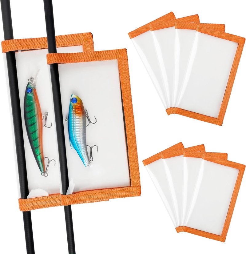 Fishing Lure Covers - Durable Clear PVC Wraps | 5/10 Pack for Safe Bait Storage & Hook Protection