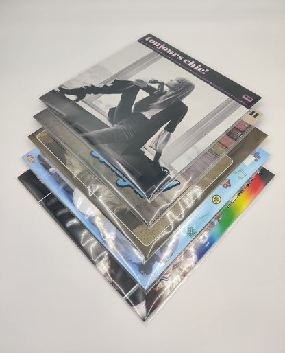 12" inch Vinyl Record 450 Gauge Polythene Sleeves Premium Quality Pack of 50