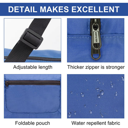 HOLYLUCK Foldable Travel Duffel Bag For Women & Men Luggage Great for Gym, blue, OneSize, Travel Bag