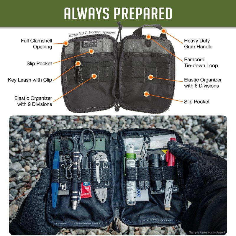 E.D.C. Pocket Organizer (Wolf Gray)