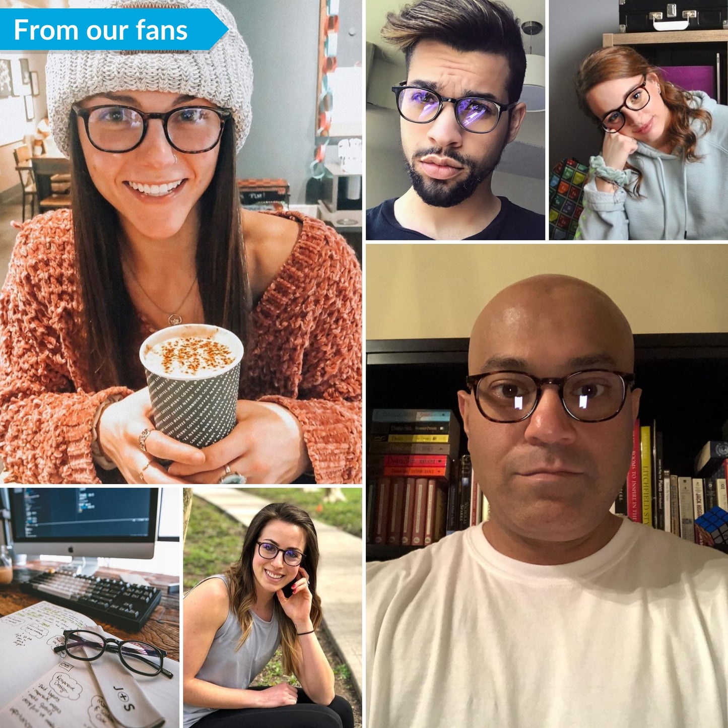 J+S Blue Light Blocking Glasses for Women Men | Anti Eyestrain Headache Glare 400UV from Computer/Gaming/TV/Phones (Hua HD lens - WF1 Oval | Tortoise Shell Frame)