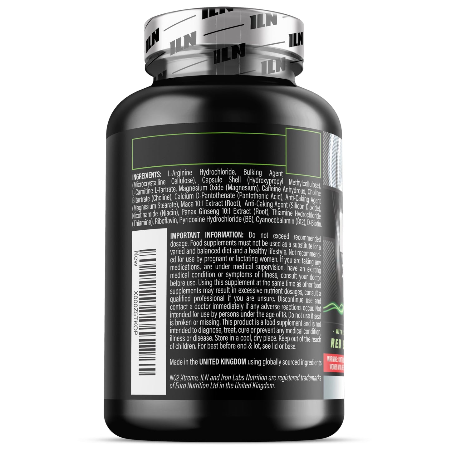 NO2 Xtreme – High Strength 5,070mg Nitric Oxide Supplements for Men & Women – Nitric Oxide Booster Pre Workout Tablets with L Arginine (120 Vegetarian Capsules)