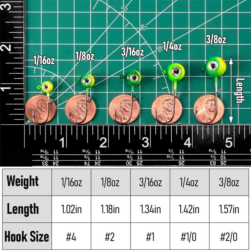 Dr.Fish 10 Pack 3D Eye Fishing Jig Heads Ball Swimbait Jig Saltwater Freshwater Bass Walleye Fishing Hooks Crappie Trout 3/16oz White