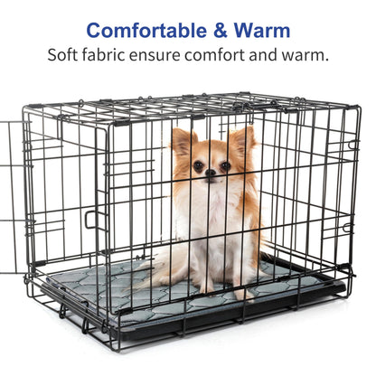 Geegoos Dog Crate Mattress,Washable Soft Kennel Pads,Pet Bed Blanket Dog Crate Mat Suitable for 36 inch Cage,Dog Bed Mats for Large Dogs and Cats(89x56cm,Grey)