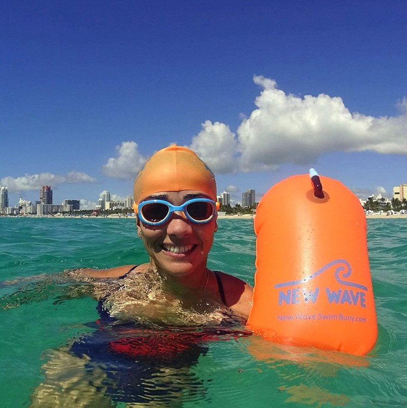 Swim Bubble and Cap Bundle - New Wave Orange Swim Accessories for Kids