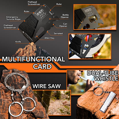 Dusor 21 in 1 Survival Kit Gifts for Men, Hunting Fishing Gifts for Dad Boyfriend, Survival Gear and Supplies, Fishing Gear and Equipment, Husband Camping Essentials, Gifts for Men Who Have Everything