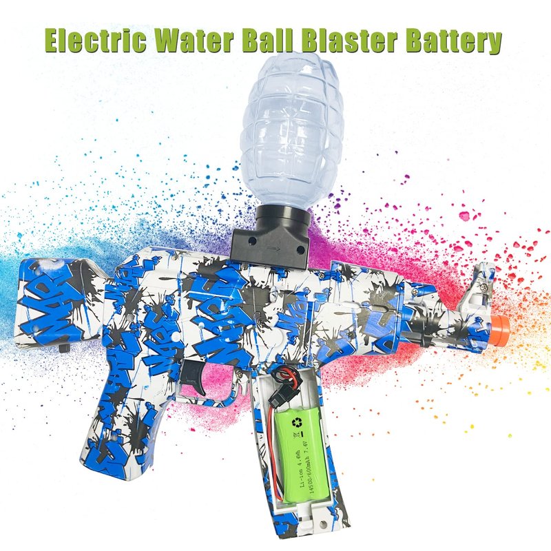VICMILE 7.4V Li-ion Battery 600mAh 2S Rechargeable with SM-4P Plug and USB Battery Charger Fit for Most Water Ball Blaster RC Car Trucks Battery 2PACK
