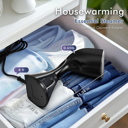 BEAUTURAL Steamer for Clothes, Upgraded 1800W High Power with Ceramic Heat-Up Plate, 2-Level Steam, 35 Seconds Preheating, 240ml Big Capacity, Removing Stubborn Wrinkles and Creases (Only for 120V)