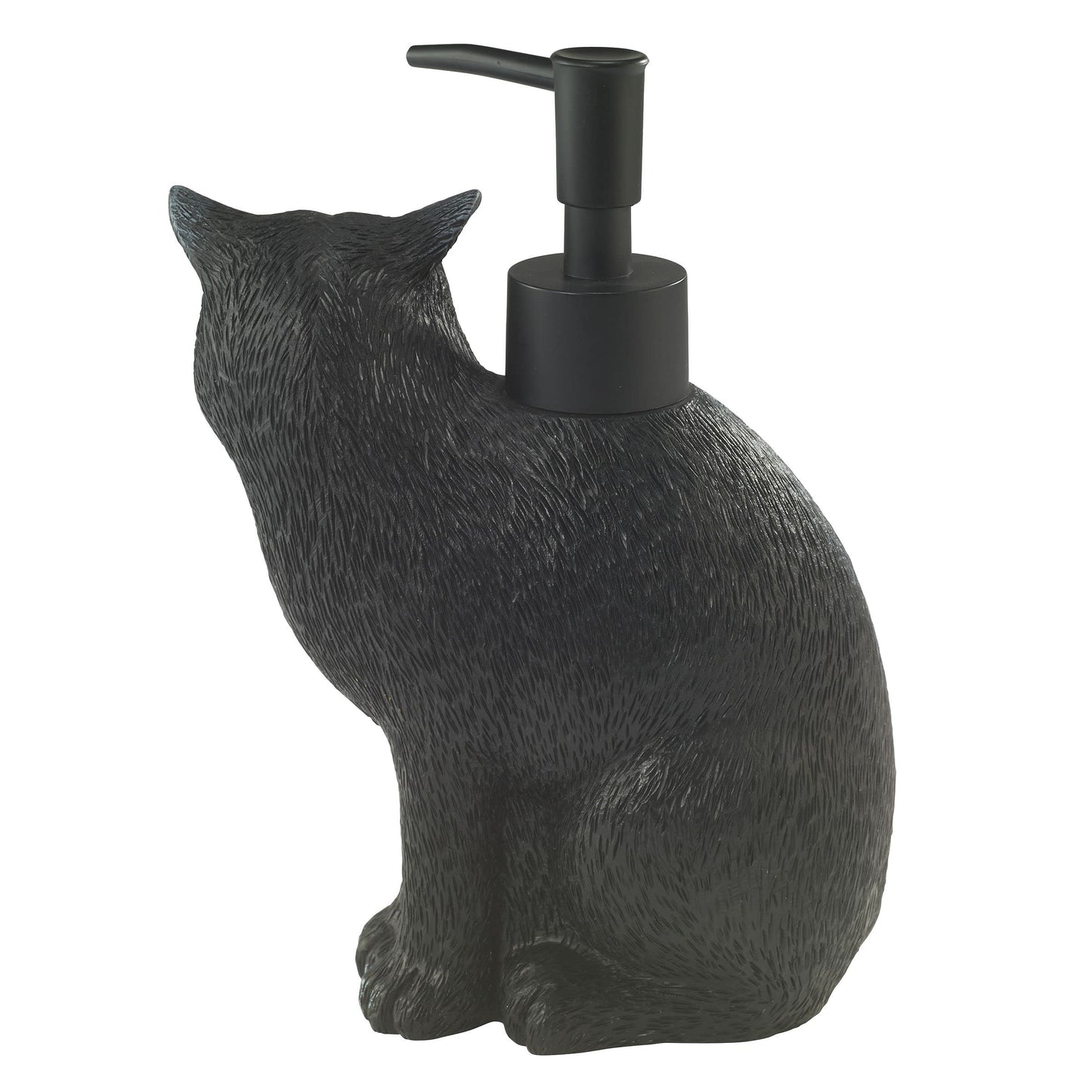 Avanti Linens - Soap Dispener/Lotion Pump, Guest Bathroom Essentials, Black Cat Inspired Bathroom Decor (Halloween Collection)