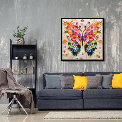 Butterfly Puzzles for Adults 1000 Pieces, Challenging Colorful Flower Butterflies Puzzles with Paper Art, Difficult Animal Plant Jigsaw Puzzles for Adults