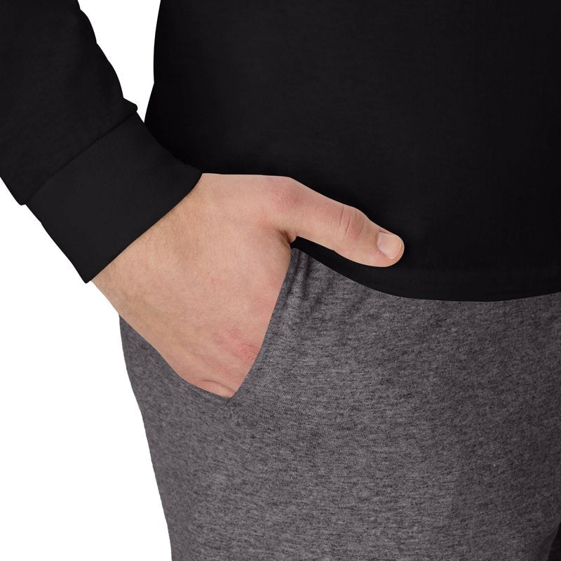 Hanes Mens Jersey Cotton With Pocket Workout-and-training-shorts, Charcoal Heather, Large US