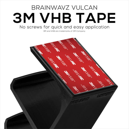 BRAINWAVZ The VULCAN - Under Desk Gamepad Controller & Headphone Hanger Holder Stand - Designed for XBOX ONE, PS4, PS3, PS5, Dualshock, Switch, PC, Steelseries, Steam & More