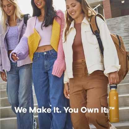 Hydro Flask Water Bottle - Insulated Stainless Steel - Non Spill, Leakproof in 24 Oz Black