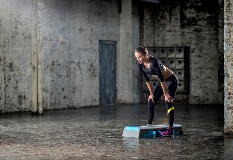 Reebok Adjustable Aerobic Step Platform - Multipurpose Fitness for HIIT & Strength Training | Ideal for Home Workouts