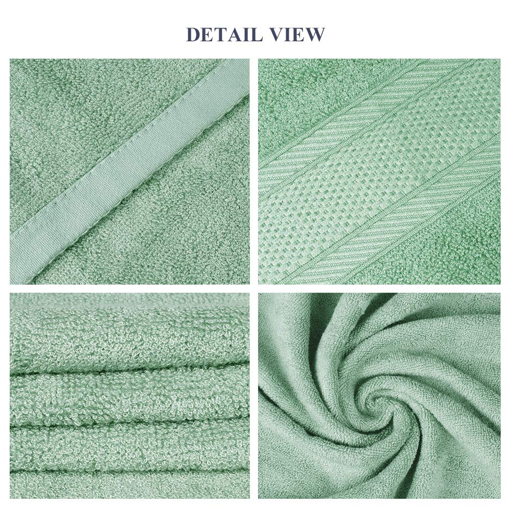 Yoofoss Bamboo Bath Towels 2 Pack Towel Set 500 GSM 70 x 140 cm Extra Large Bath Towels Super Soft & Highly Absorbent Bath Sheets Highly Absorbent and Quick Dry