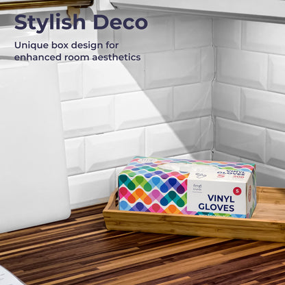 Fit Meal Prep 200 Pack Disposable Food Prep Vinyl Gloves Medium Food Safe Glove Household Cleaning Gloves for Cooking, Kitchen