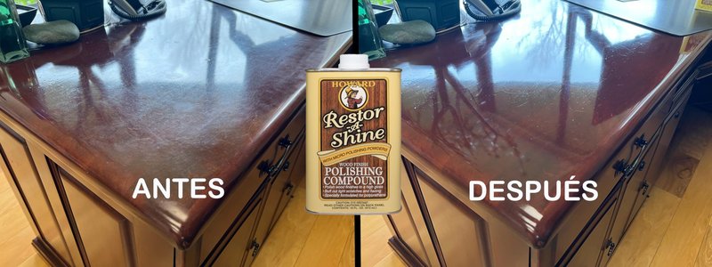 Howard Products Hardwood Floor Polish - Restor-A-Shine Wood Polisher for Furniture, Polishing Compound, Polish Compound, 16 oz
