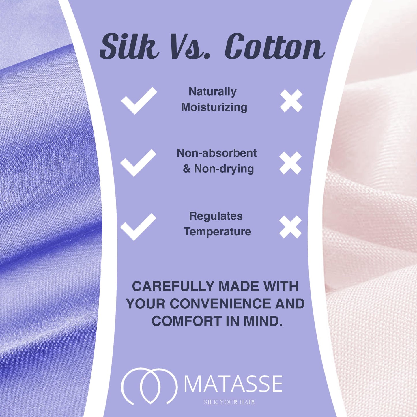MATASSE Silk Eye Mask for Sleeping with Adjustable Elastic Band - 3D Contoured, Eye Cover Sleep Mask w/Genuine Mulberry Silk Including The Strap for Women, Men (Black)