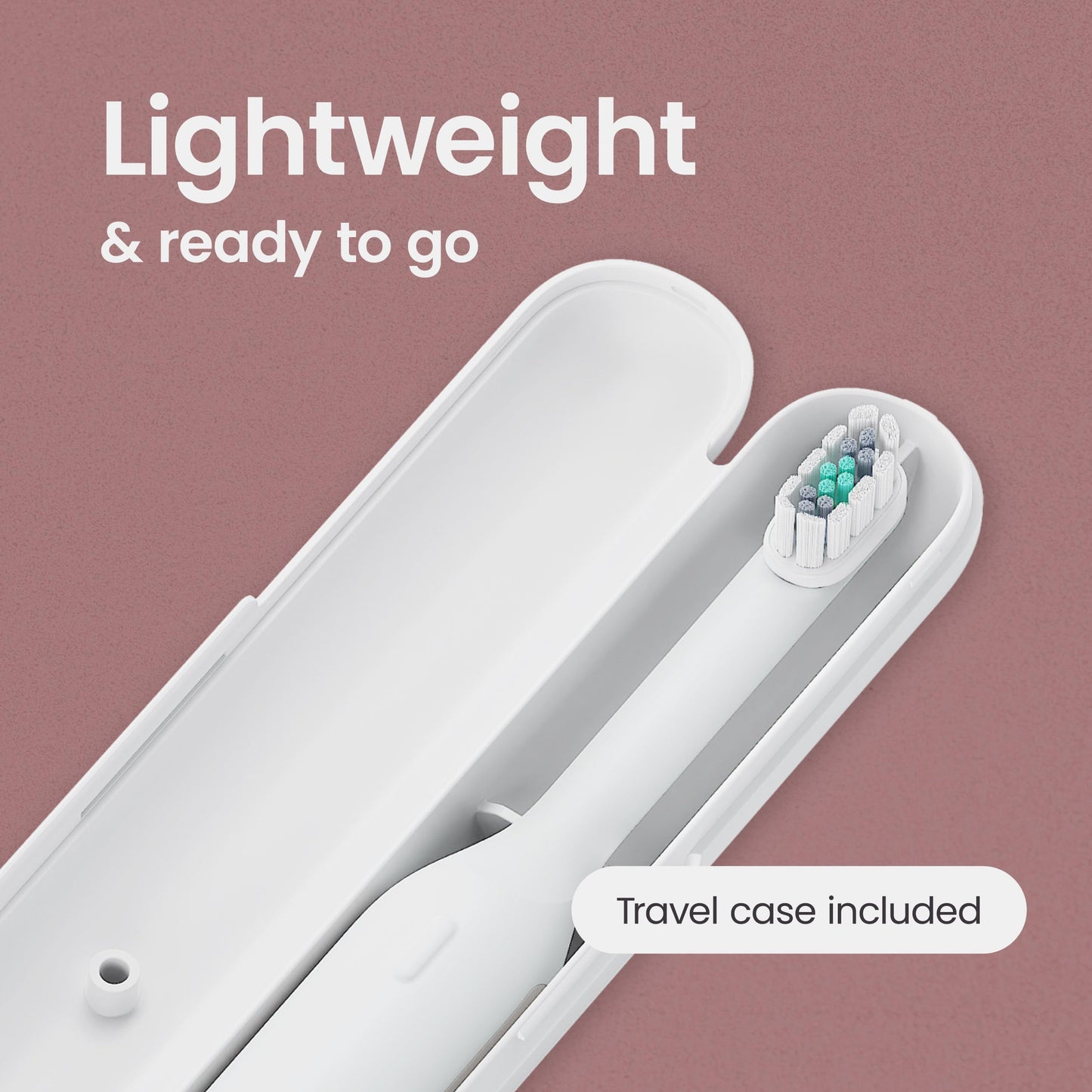 Quip Ultra Next Generation Smart Toothbrush - Timed Electric Toothbrush with Case - Replaceable Brush Head, Soft Bristles, Silicone Handle, 30-Day Battery Life - Travel Toothbrush - Dusk