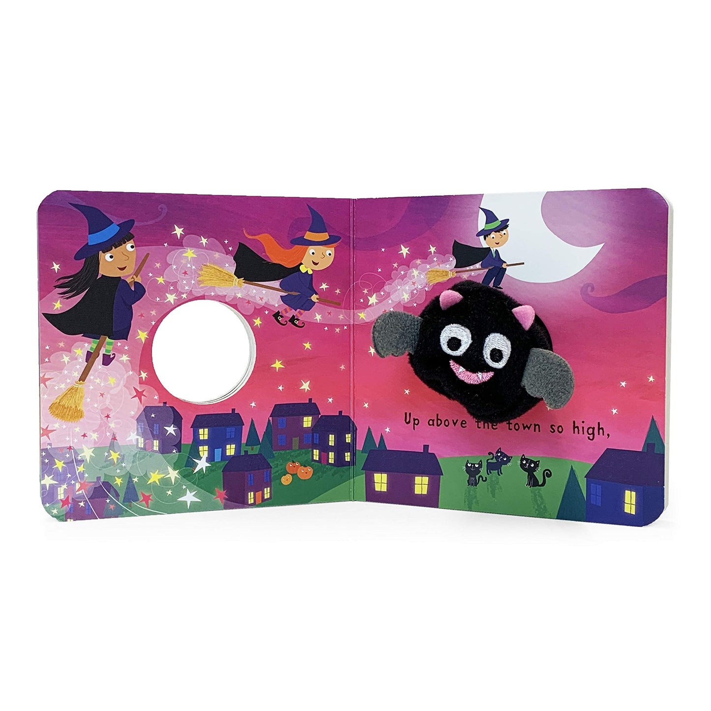 Spooky, Spooky, Little Bat Finger Puppet Halloween Board Book Ages 0-4