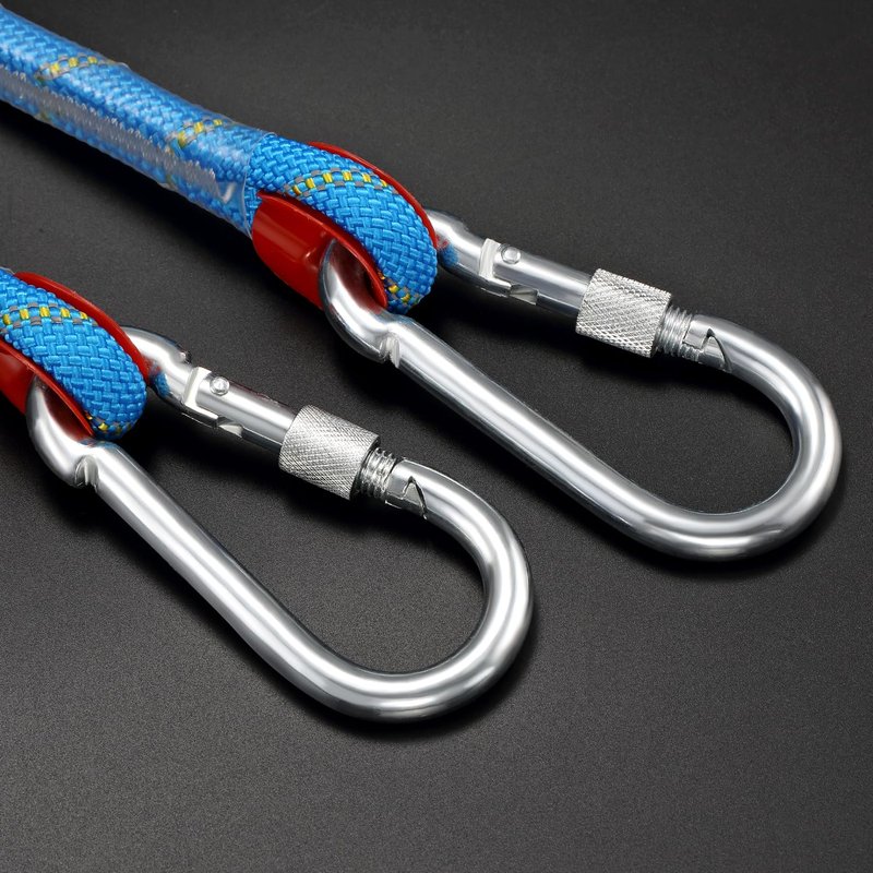 NorthPada Boat Rope with Hook, 1/2 in x 32 ft, 18 kN, Reflective Blue, Waterproof, Floating, for Boating, Marine, Mooring, Kayak, Sailing
