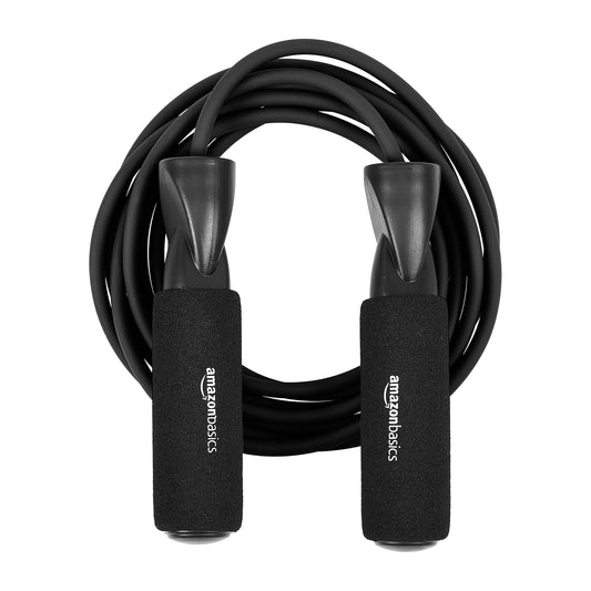 Amazon Basics Jump Rope, 118 Inches, Black